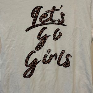 New “Let’s go girls” tee. Size medium.